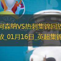 01月16日英超第21轮阿森纳vs热刺进球视频