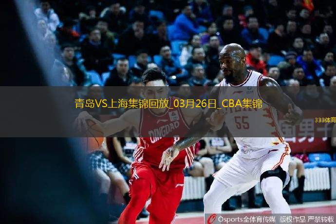 03月26日CBA常规赛 青岛 - 上海 精彩镜头