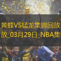 03月29日NBA常规赛 黄蜂 - 猛龙 精彩镜头