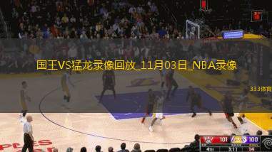2024年11月3日NBA常规赛国王vs猛龙