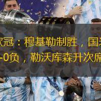 欧冠：穆基勒制胜，国米1-0负，勒沃库森升次席。